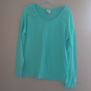 VS Pink Lace Long Sleeve